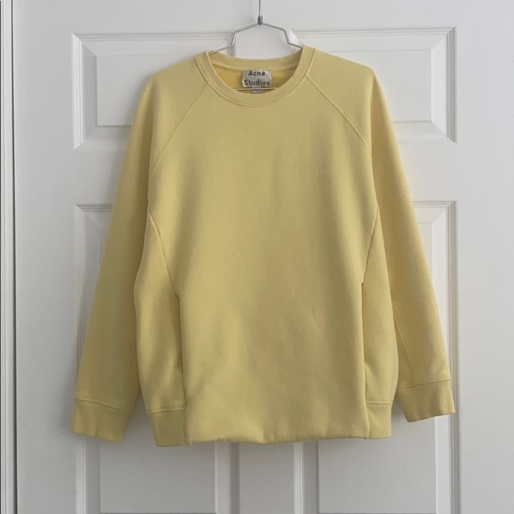 Acne Studios yellow sweatshirt